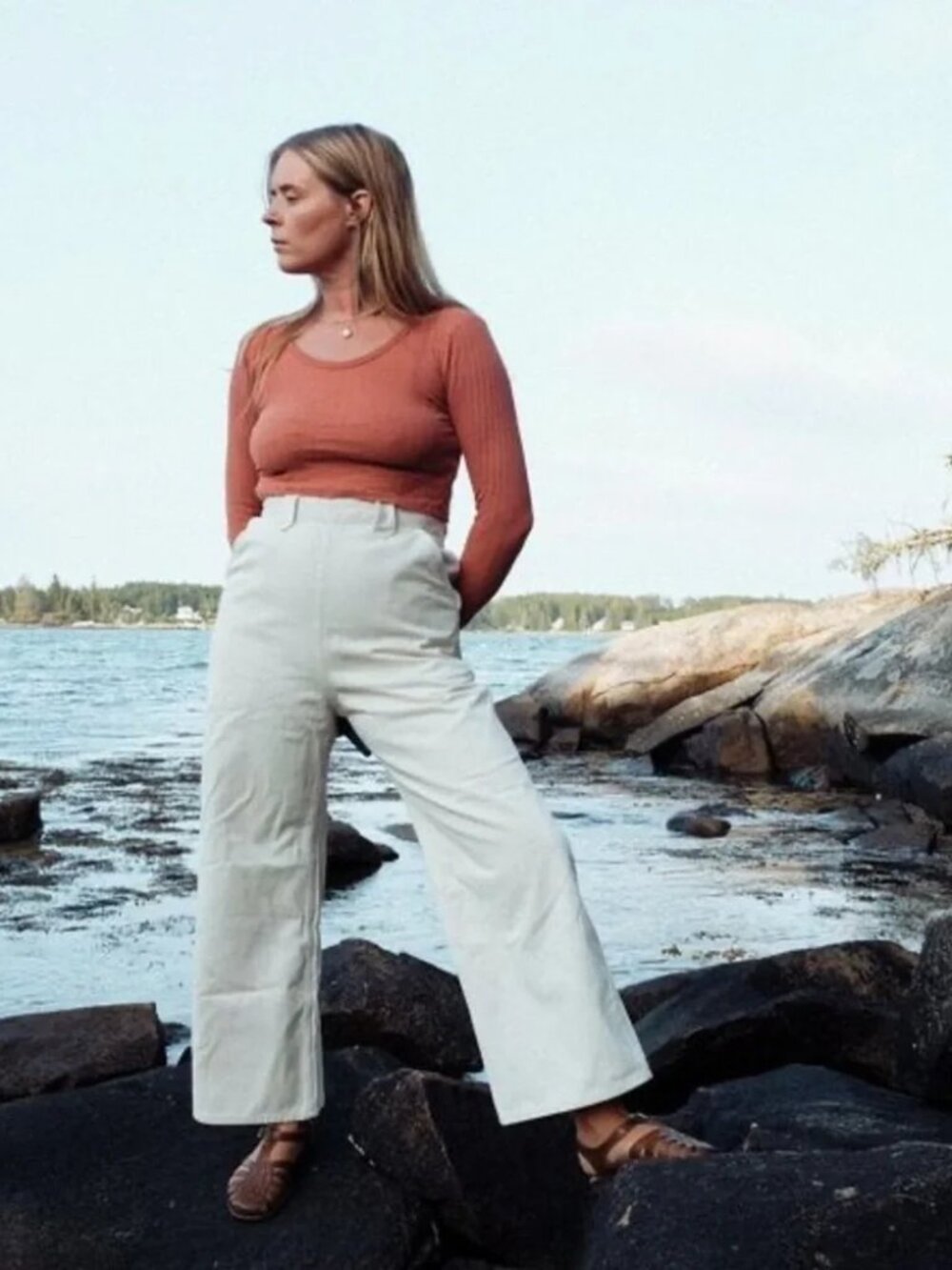 Rudy Jude High Season Sailor Pant in Natural Size 2